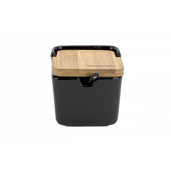 Pojemnik z łyżeczką 270 ml czarny