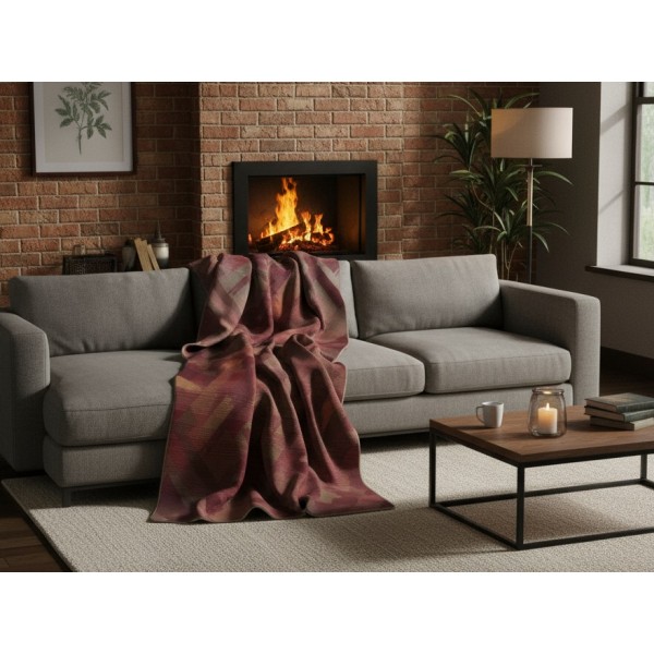 Koc bawełniany 150x200 cm Garnet Glow 823267