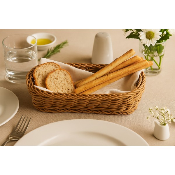 Koszyk polipropylen 27cm brązowy