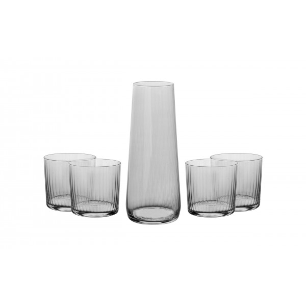 Komplet 4 szklanek + karafka do wody Avant-Garde Lumi