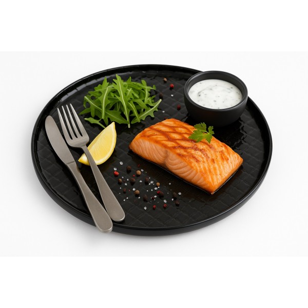 Talerz płytki obiadowy 26cm Marrakesz czarny