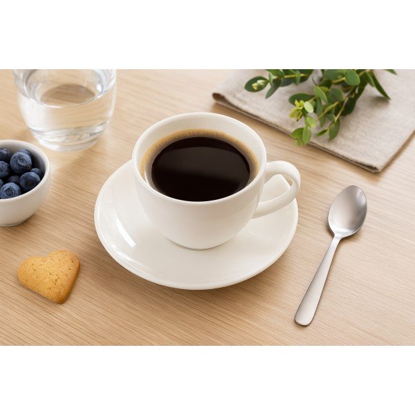 Filiżanka porcelanowa 270 ml + spodek Bella krem