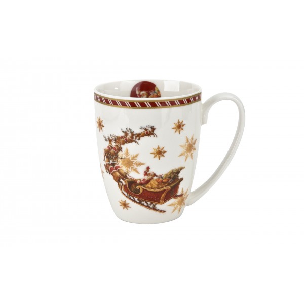 Kubek porcelanowy 300 ml Santa on Sleigh