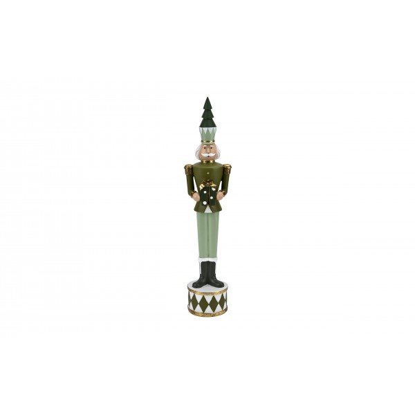 Figurka świąteczna Dziadek do orzechów z prezentem