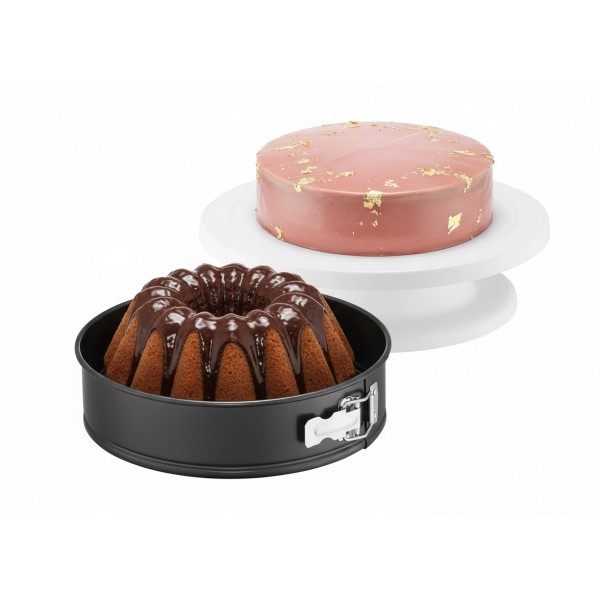 Tortownica 24 cm z paterą obrotową Lukrecja