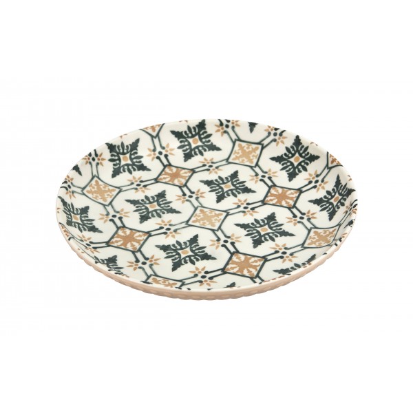 Talerz płytki 26cm Mosaique Beige Decal