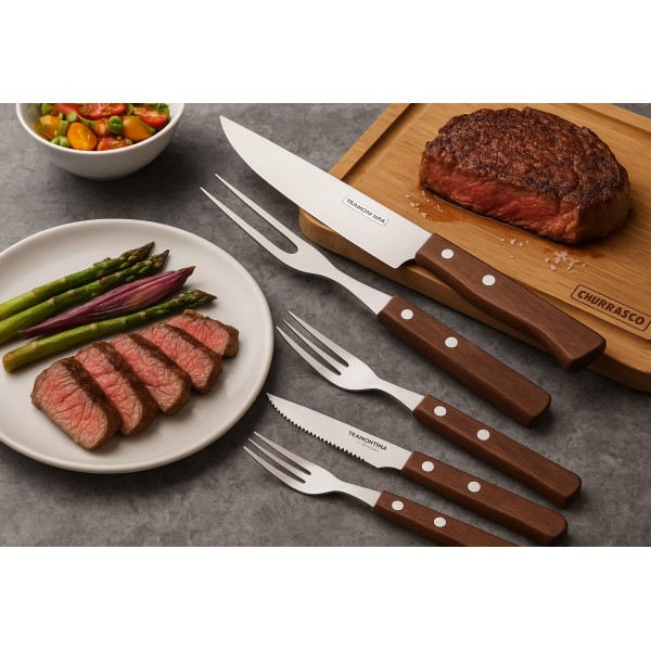 Zestaw szstućców do grilla 14 el. Churrasco Tramontina