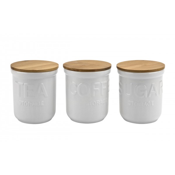 Kpl. 3 pojemników biały mat