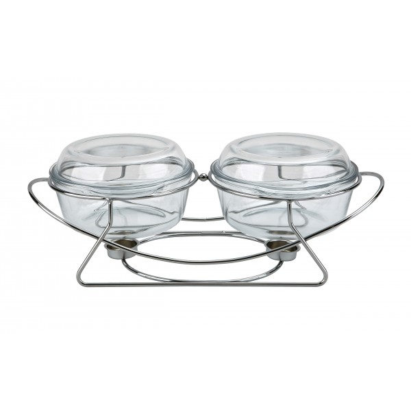 Naczynie z podgrzewaczem 2x 2L Ambition Saule