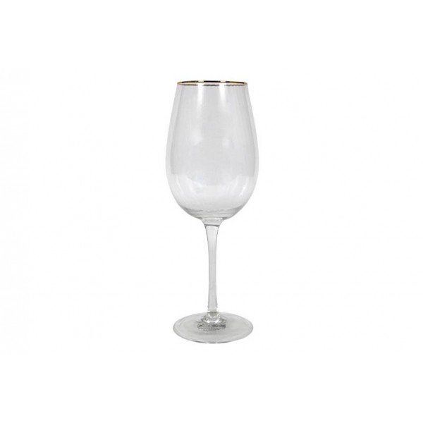 Kieliszek do wina 500 ml ryflowany Rim Gold