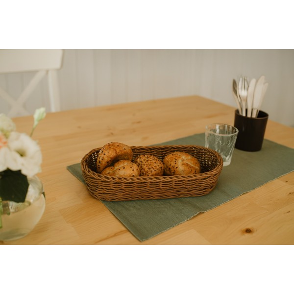 Koszyk na sztućce 27x11x6 cm Sino brązowy