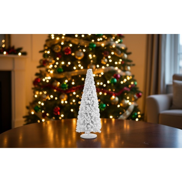 Figurka świąteczna Choinka 40 cm Śnieżna