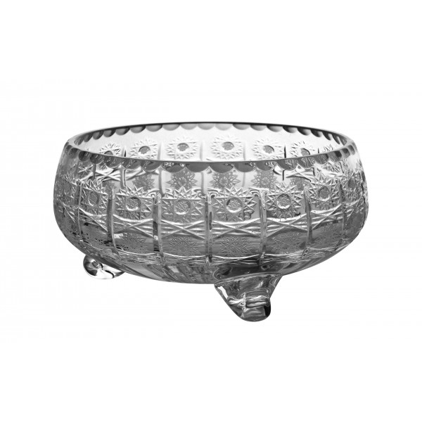 Owocarka kryształowa 25cm gwiazdki Zawiercie