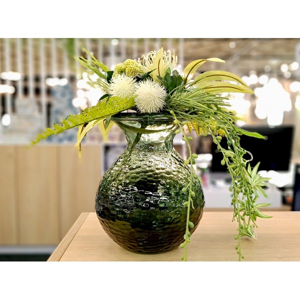 Wazon szklany 24,5 cm Paradise zielony San Miguel C466