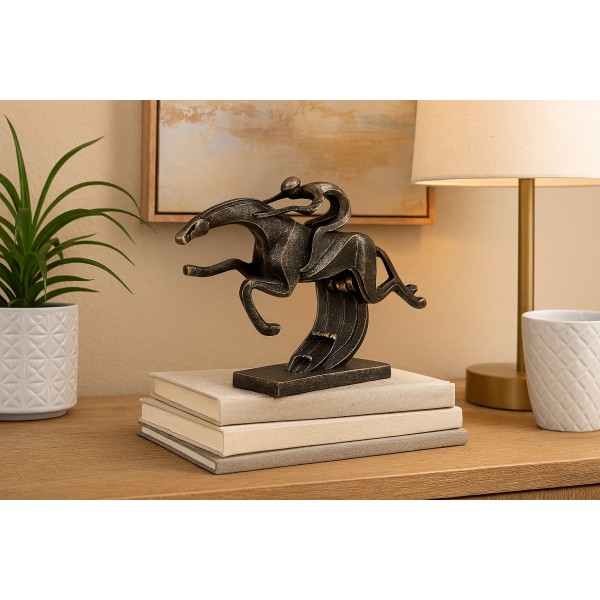 Figurka ozdobna Jeździec na koniu 175701