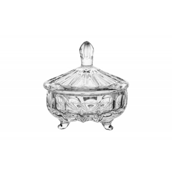 Bombonierka kryształowa 12 cm. III