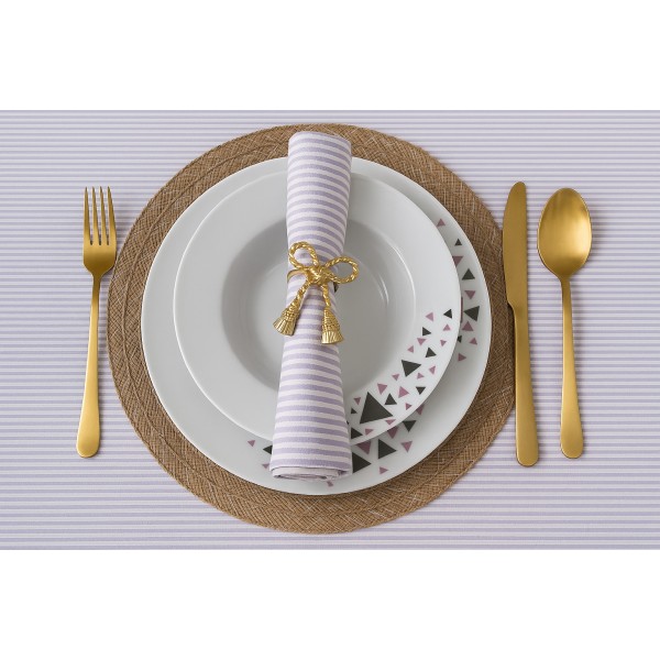 Komplet talerzy dla 6 osób Geometric 18 el.