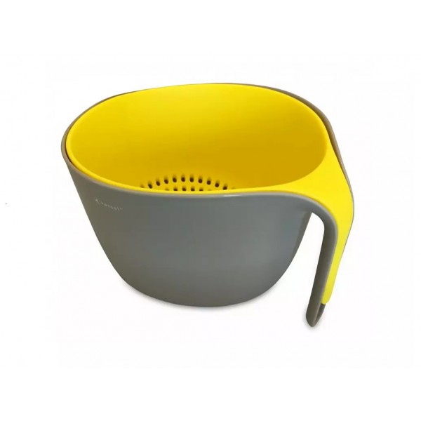 Misa z durszlakiem Kassel 93702 żółta-szara