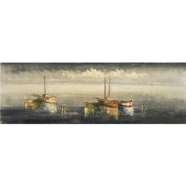 Obraz na płótnie 50x150cm Łódki