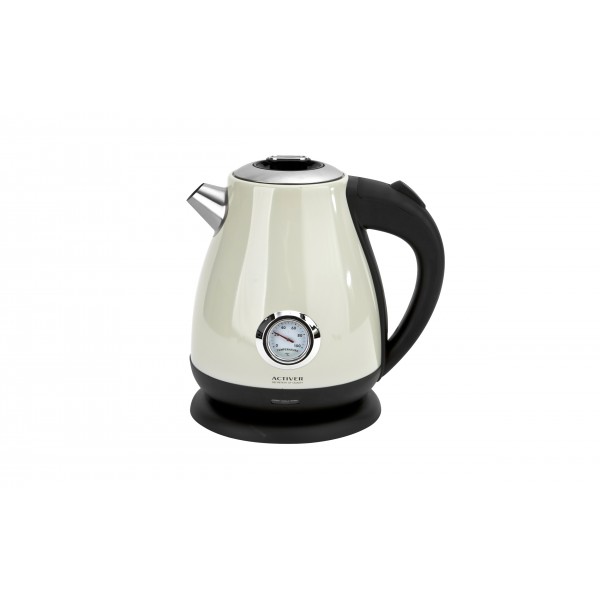 Czajnik elektryczny 1,7 L z termometrem Ebba kremowy