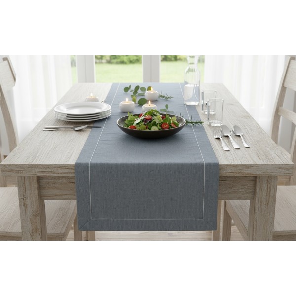 Bieżnik na stół 50 x 150 cm Mallorca 02 niebieski