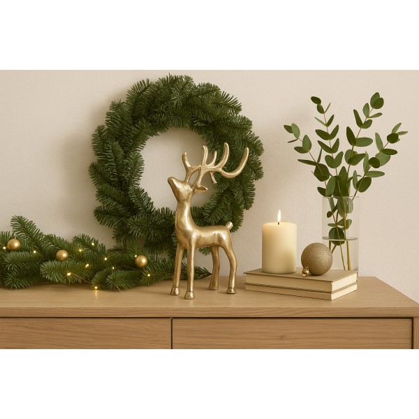 Figurka ozdobna Reniferka 23 cm 3213