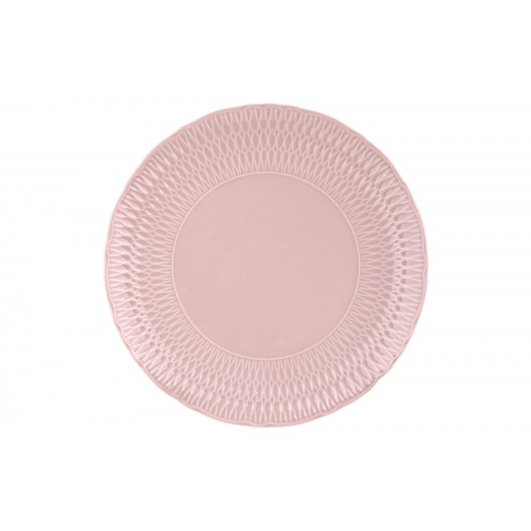 Talerz płytki 28 cm Sofia Różowa