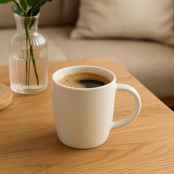 Kubek porcelanowy 350 ml niski Krem