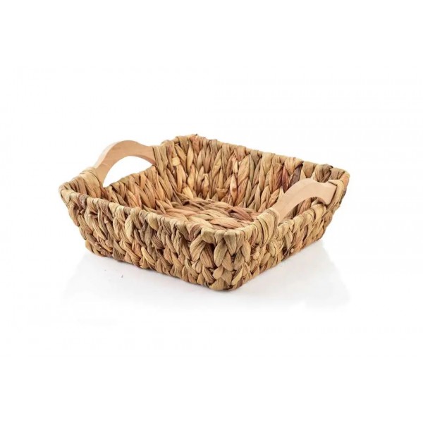 Koszyk z hiacyntu wodnego 24x24x8 cm Amparo