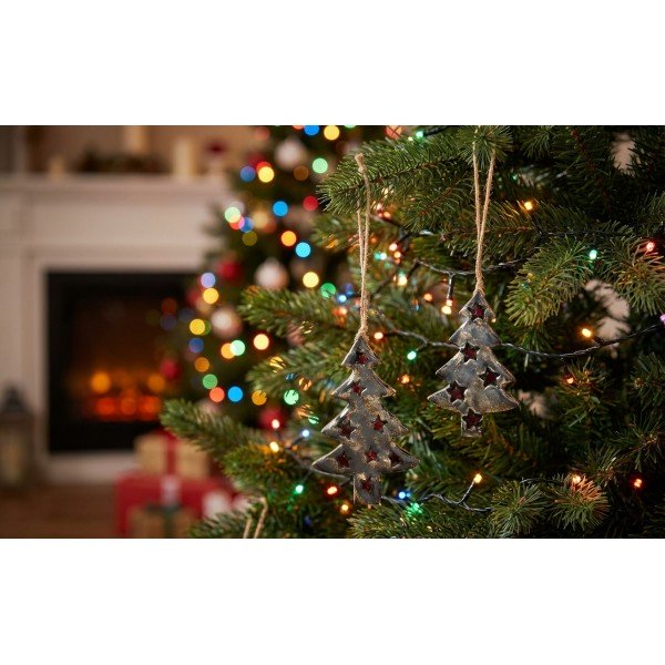 Zawieszka świąteczna z drewna Choinka 15 cm