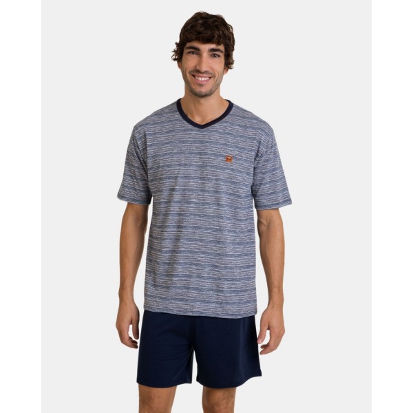 Piżama męska rozm. M P241339 Blue Vigore X52