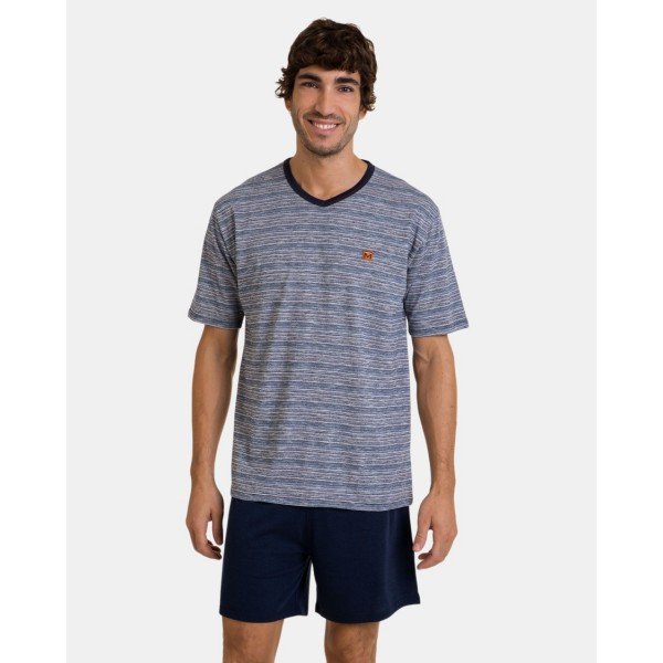 Piżama męska rozm. M P241339 Blue Vigore X52