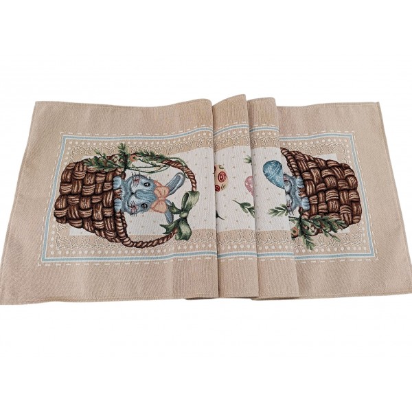 Bieżnik na stół 47x140 Wielkanoc Pisanki