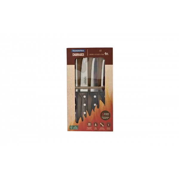 Komplet 4 noży do steków Churrasco
