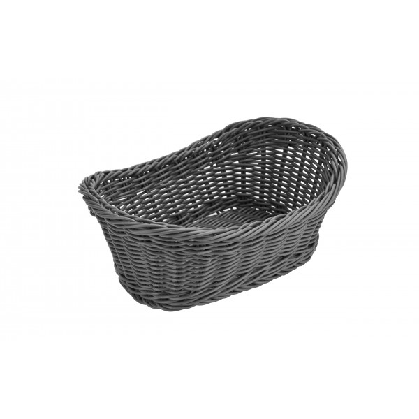 Koszyk owalny 25x16x11 cm szary 7827