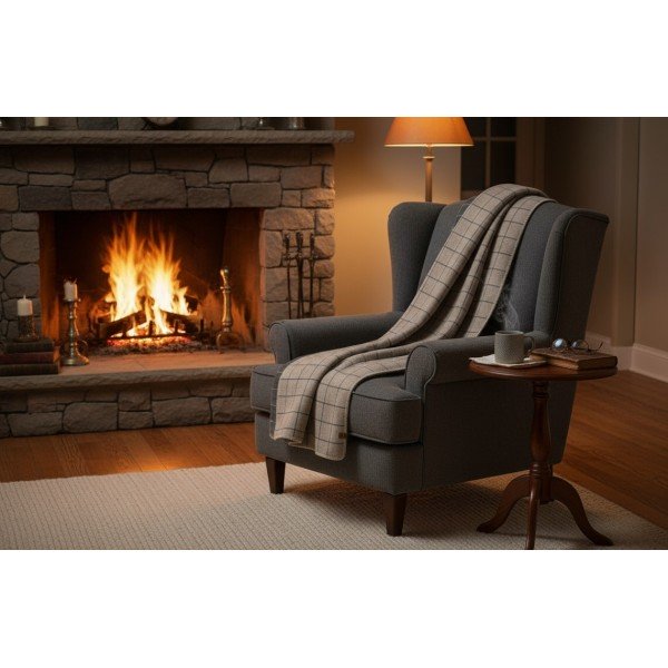 Koc wełniany 160x200 cm MERANO „Karo” 07569360