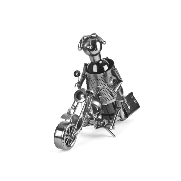 Stojak na wino Motocyklista
