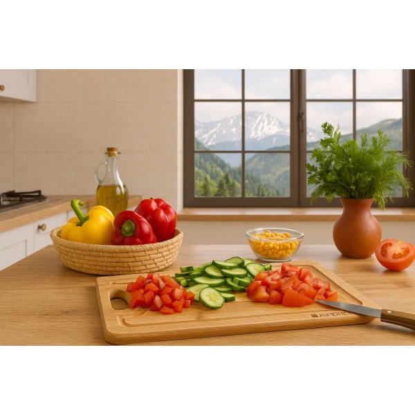 Deska do krojenia bambusowa 28x20cm Ambition