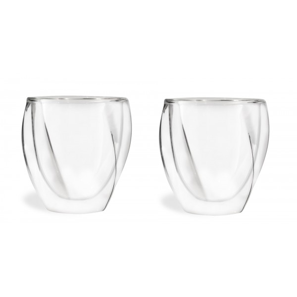 Komplet 2 szklanek termicznych 250 ml z podwójną ścianką Cristallo