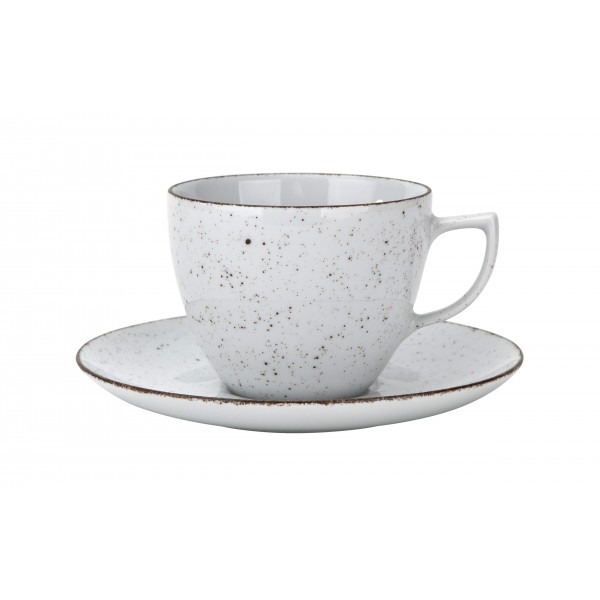 Zestaw 6 filiżanek 200 ml + spodki City biały