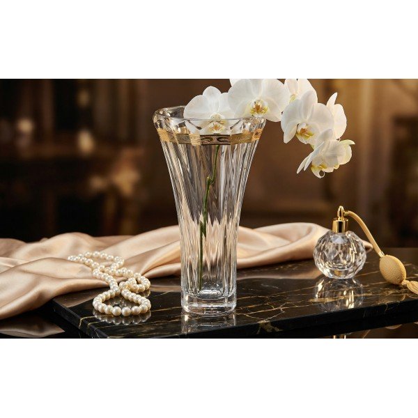 Wazon kryształowy 28 cm Picadelli Royal Gold