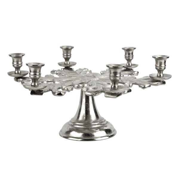 Świecznik aluminiowy na 6 świec