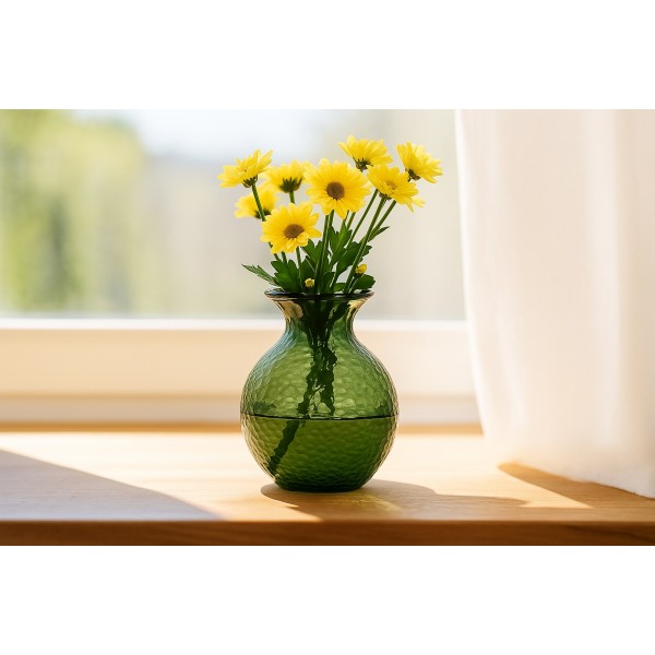 Wazon szklany 33 cm zielony Paradise San Miguel recykling