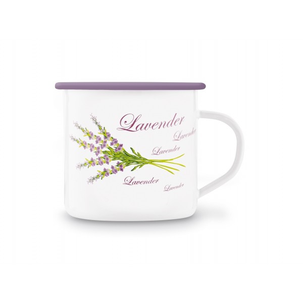 Kubek emaliowany 700 ml Lawenda