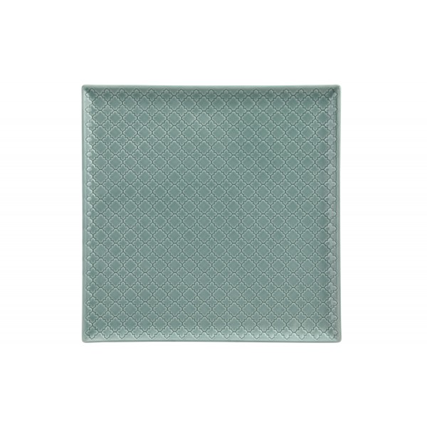 Talerz płytki kwadratowy 30,5cm Marrakesz morski