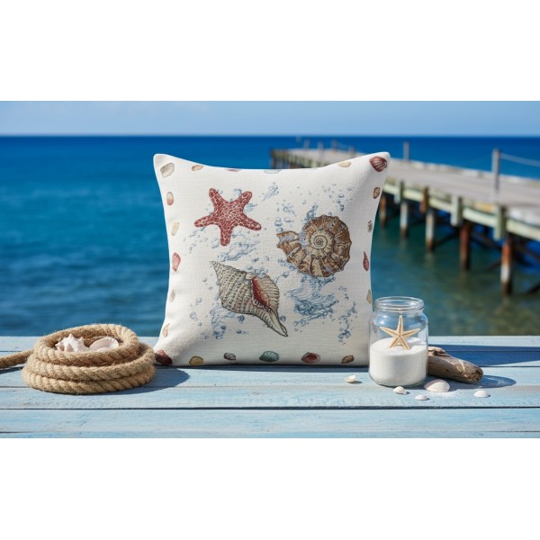Poszewka dekoracyjna 45x45 cm Muszelki 925