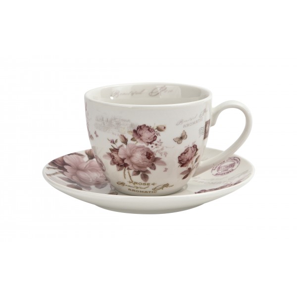 Filiżanka 250 ml + spodek Secesja