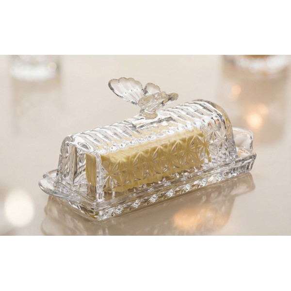 Maselnica kryształowa 20,5 cm Butterfly