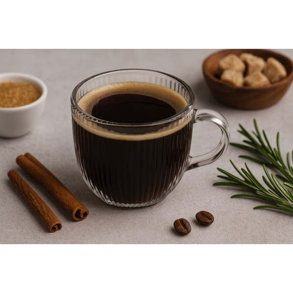 Kubek szklany z uchem 450 ml ryflowany MPLCo