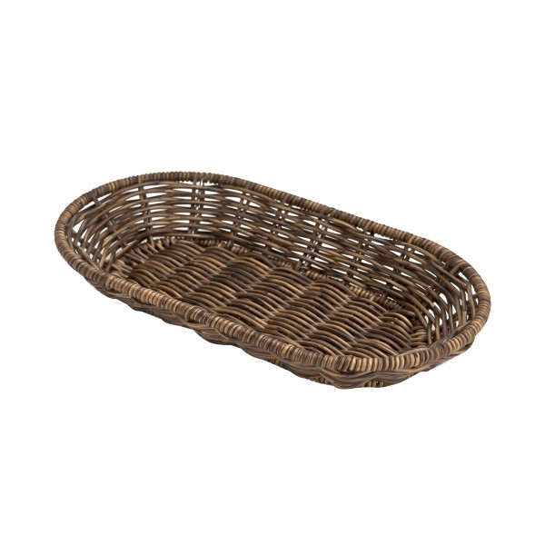 Koszyk ozdobny 28x16x4 cm owalny Cove brąz